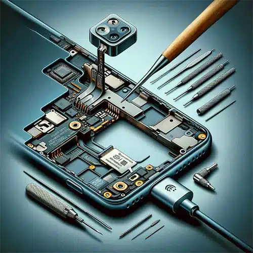 Android phone port repairing with multiple tools