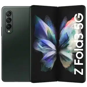 Galaxy Fold 3 in dark green color