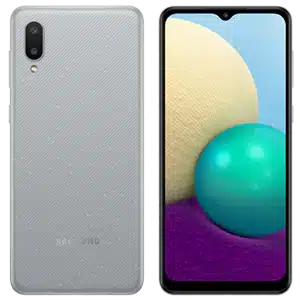 samsung galaxy A02 in gray color