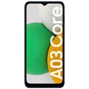 samsung galaxy A03 core in black color
