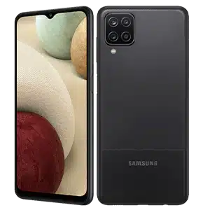 samsung galaxy A12 in black color
