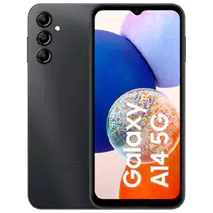 samsung galaxy A14 in black color