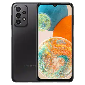samsung galaxy A23 in black color