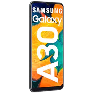 samsung galaxy A30 in black color
