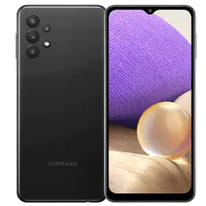 samsung galaxy A32 in black color