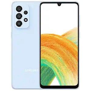 samsung galaxy A33 in blue color