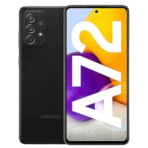 samsung galaxy A72 in black color