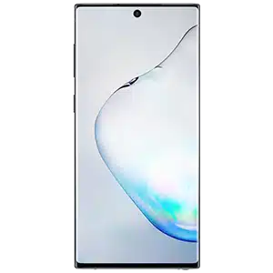 samsung galaxy NOTE 10 in blue and pink gradient