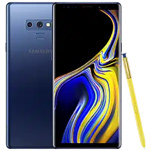 samsung galaxy NOTE 9 in blue color
